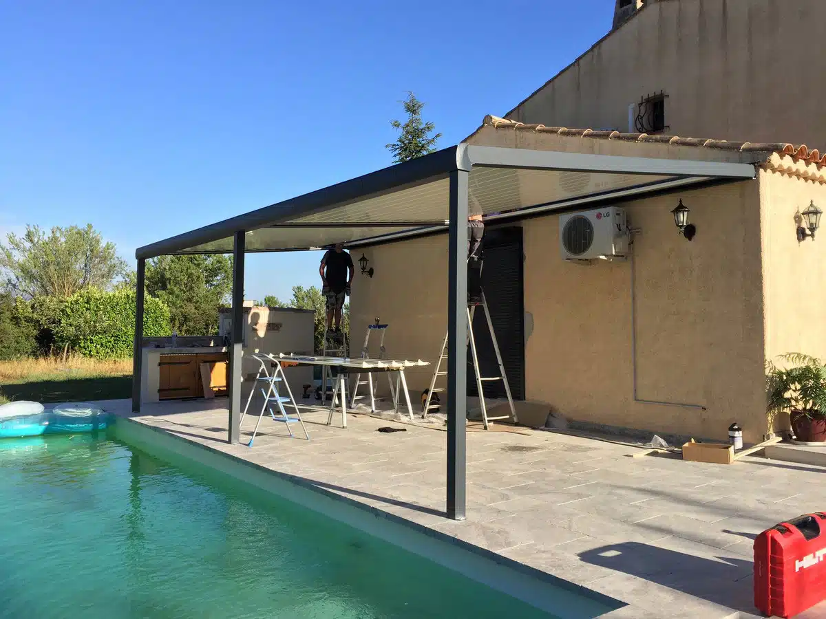 Installation d'une pergola